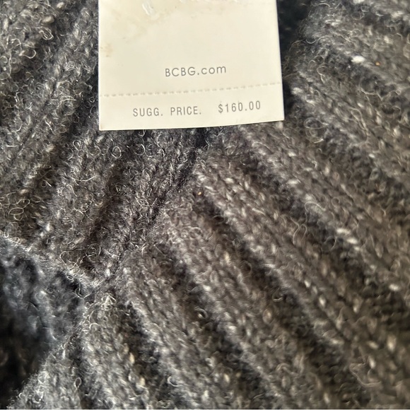 BCBG MAXAZARIA New with tags gray wrap cardigan with belt size Large 160 retail - Picture 8 of 8